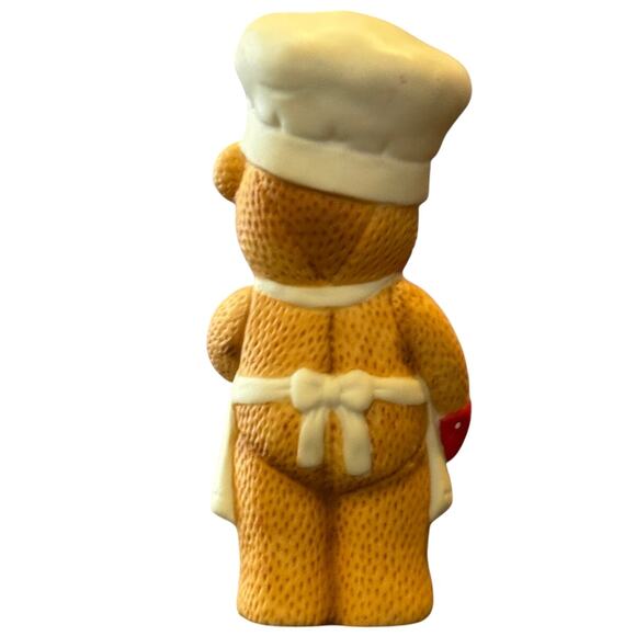 Vintage 1981 Enesco Lucy and Me Teddy Bear Chef, Cook Figurine, Porcelain - Picture 2 of 3